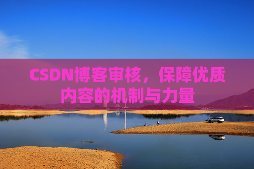 CSDN博客审核，保障优质内容的机制与力量
